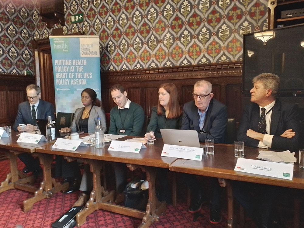 All Party Parliamentary Group on Health called to discuss Government Action on Major Conditions and Diseases, drawing attention to the importance of swallowing and digestive conditions that can be chronic, life limiting illnesses that severely affect quality of life.